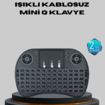 Aydınlatmalı Touchpad’li Q Klavye – Türkçe Karakterli