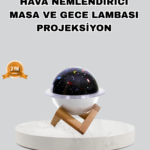 Aromaterapili USB Hava Nemlendirici – Projeksiyon Işıklı