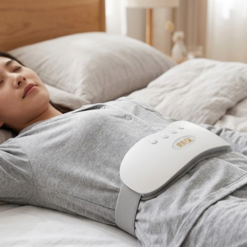 Şarjlı Kızılötesi Isıtmalı Titreşimli Bel ve Rahim Masaj Kemeri 45-50 Derece Ayarlı