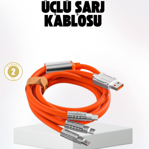 Hızlı Şarj Uyumlu Şarj Kablosu – Esnek Yapı