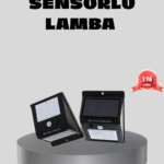 Güneş Enerjili Sensörlü Dış Mekan Duvar Lambası – 3 Modlu