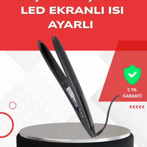 Profesyonel 2025 Saç Düzleştirici Isı Ayarlı Titanyum Seramik Plakalı A Kalite Orijinal