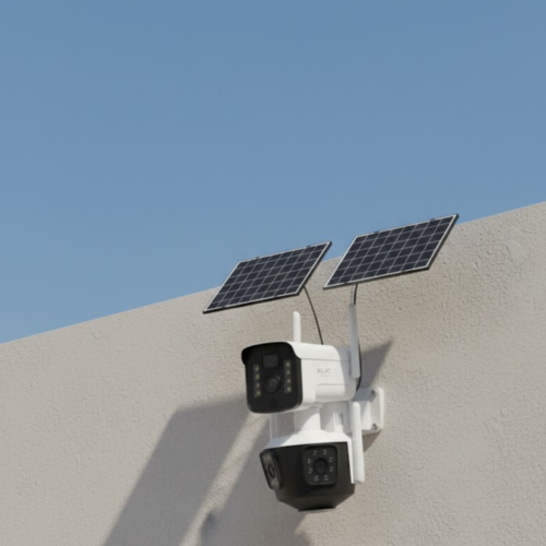 Çift Solar Panelli 4G Kablosuz IP Güvenlik Kamerası 9MP ve Hareket Takipli