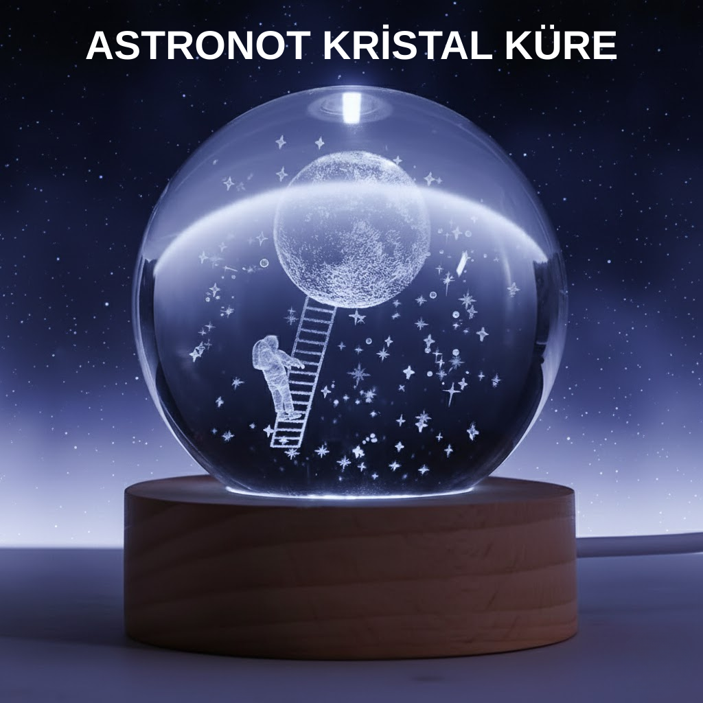 2 71 2 700x700 Lazer İşlemeli 3D Astronot Kristal Küre LED Işıklı Uzay Temalı Gece Lambası najmaddin.com Lazer İşlemeli 3D Astronot Kristal Küre LED Işıklı Uzay Temalı Gece Lambası