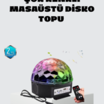 Taşınabilir Mini Disko Topu Lamba – Müzikle Senkronize Işık Efekti ve Parti Atmosferi