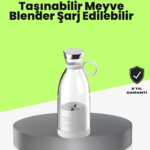 4 Bıçaklı Gıda Sınıfı Paslanmaz Çelik Taşınabilir Blender