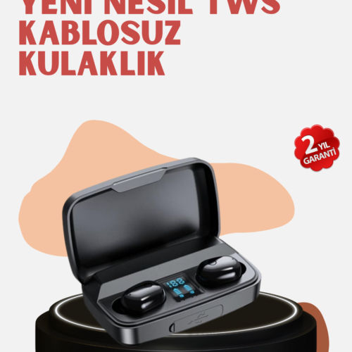 Yüksek Kapasiteli A10s TWS Kablosuz Kulaklık Dokunmatik Kontrol