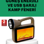 Güneş Enerjili Alev Efektli Lamba – COB Teknolojili