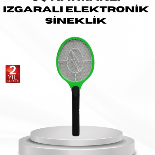 Yüksek Gerilimli Elektronik Sinek Raket – Sessiz