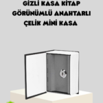 Sözlük Görünümlü Gizli Kitap Kasa – Anahtarlı Metal İç Kasa