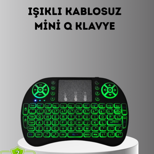 LED Işıklı Q Klavye – Touchpad