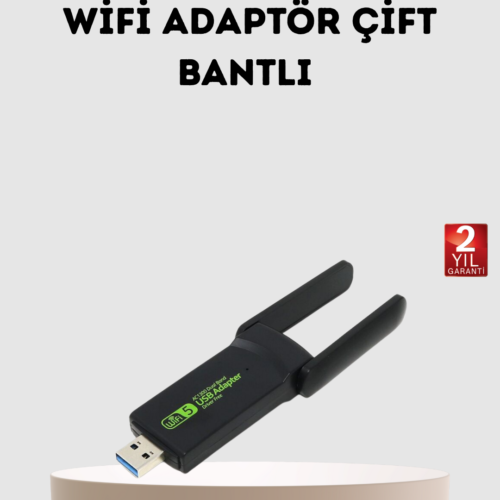 Ultratekno Dual Band WiFi Adaptör – 1200 Mbps