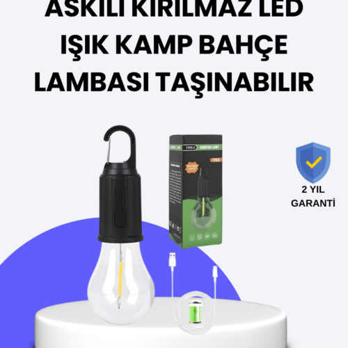Çok Yönlü Asma Kancalı Kamp Işığı