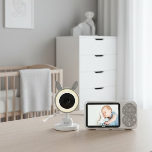 Karşılıklı Sesli Bebek Kamerası 4x Zoom Sıcaklık Sensörlü