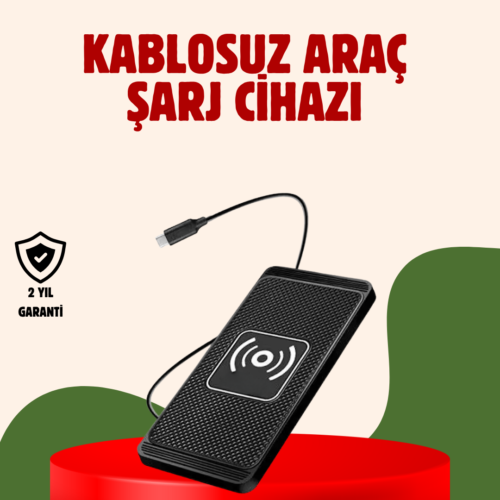Kablosuz Manyetik Araç Şarj Pedi – Hızlı