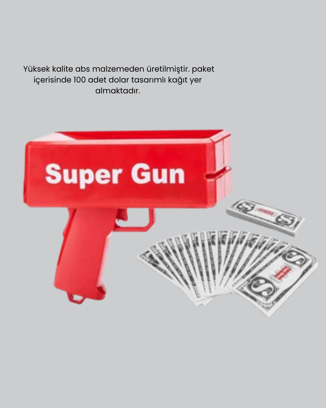 4 116 2 700x875 Para Saçma Makinesi Kırmızı Model 100’lü Sahte Para Hediyeli najmaddin.com mezuniyet kutlamaları ve özel etkinliklerde dikkatleri üzerinize çekmek için mükemmel bir tercihtir. ABS malzemeden üretilen dayanıklı gövdesi sayesinde uzun ömürlü kullanım imkânı sunar ve darbelere karşı yüksek koruma sağlar. Ürün