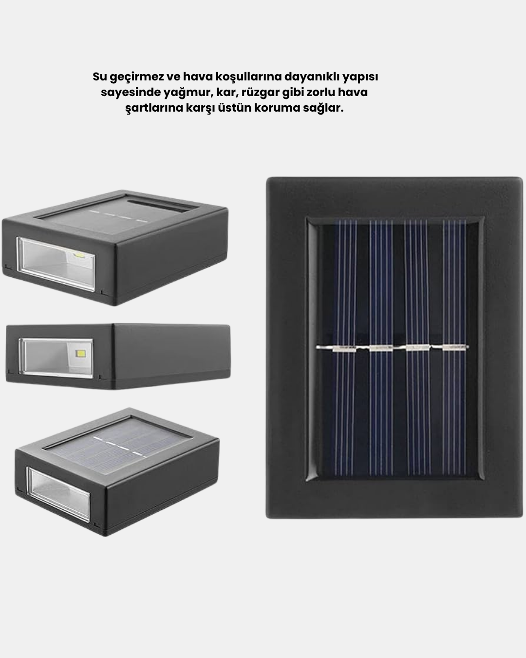 4 133 2 700x875 Solar Dış Mekan Aplik Su Geçirmez Dayanıklı LED Aydınlatmalı najmaddin.com dış mekan aydınlatmalarında uzun ömürlü ve çevre dostu bir çözüm arayan kullanıcılar için özel olarak tasarlanmıştır. Su geçirmez yapısı sayesinde yağmur