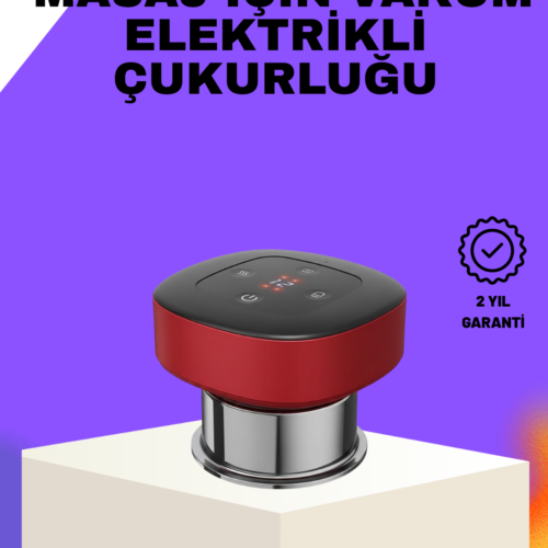Vakumlu Masaj Aleti Çok Kademeli Emme Isıtmalı Ev Tipi Terapi