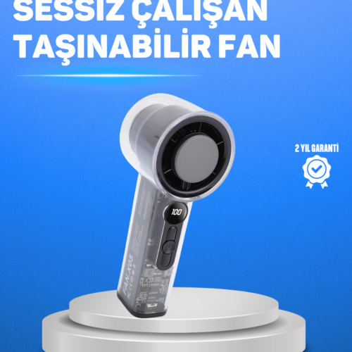Ultra Sessiz USB Şarjlı Fan | Taşınabilir ve Hafif Tasarım