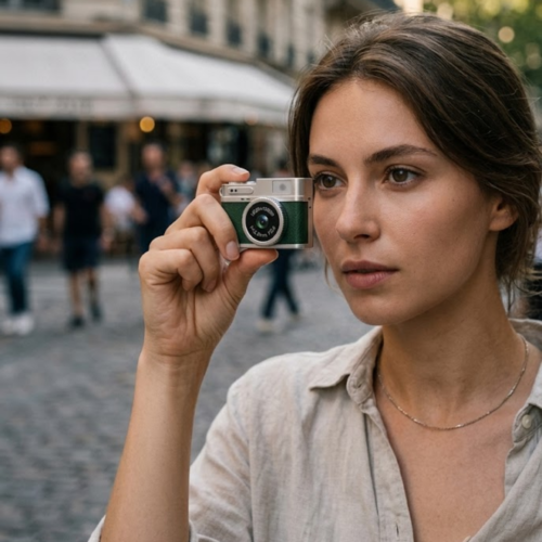 Ultra Kompakt Mini Fotoğraf Makinesi 4K HD Video Selfie Kamerası