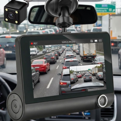 Gece Görüşlü Araç İçi Kamera Full HD Park Modlu