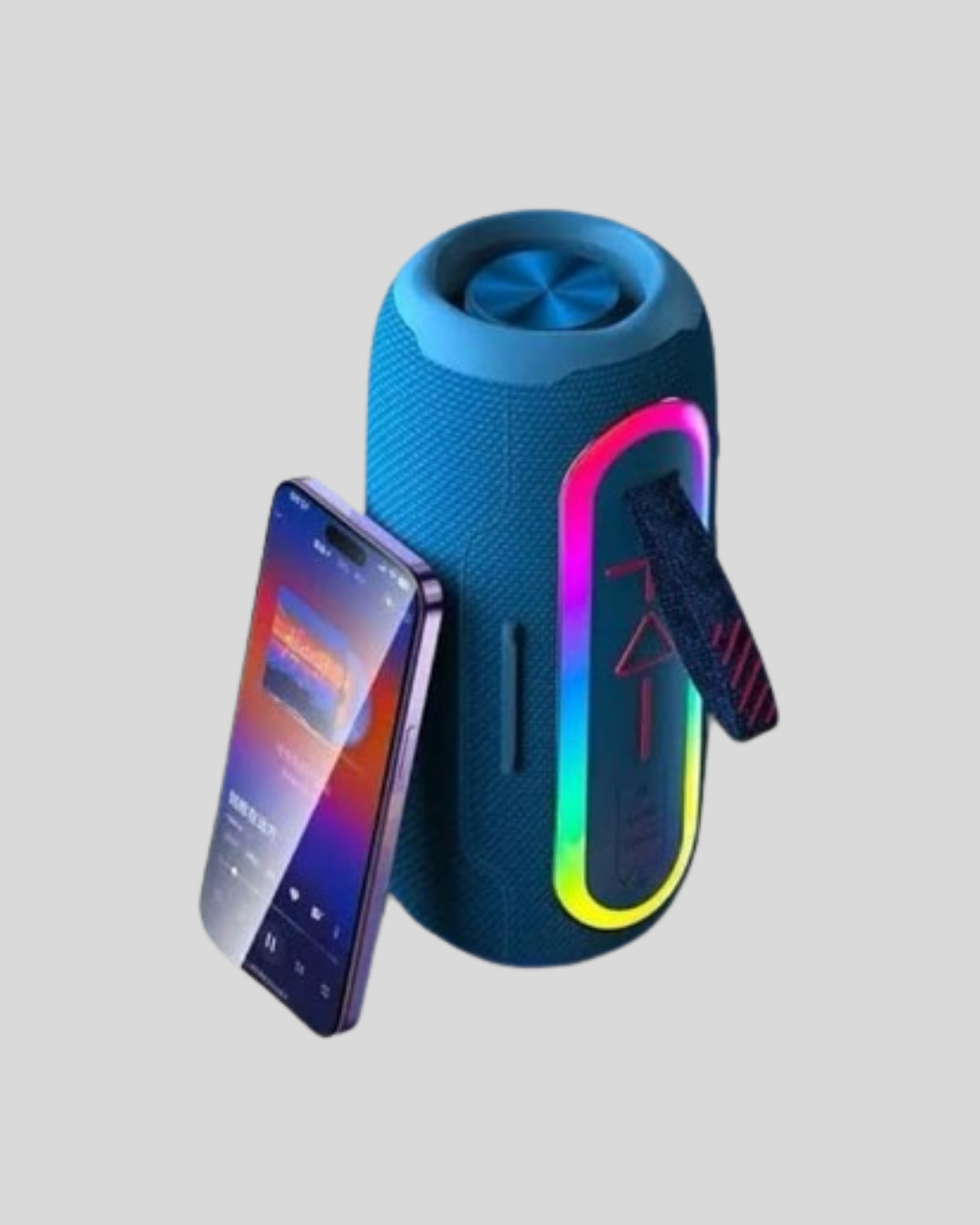 4 43 3 700x875 Mavi Taşınabilir Bluetooth Hoparlör Kompakt Tasarım ve Güçlü Ses najmaddin.com Kompakt yapısı ve hafif tasarımıyla bu mini Bluetooth hoparlör