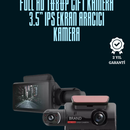 Çift Lensli Araç İçi Kamera – Park Koruma