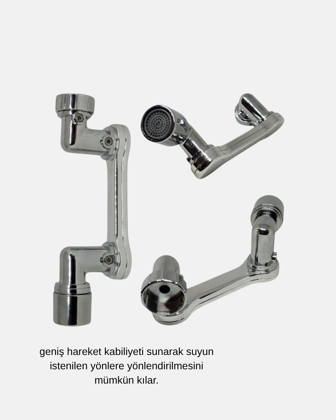 4 75 3 700x875 1080° Dönebilen Musluk Ucu – Su Tasarruflu, Esnek ve 360° Çift Eksenli Başlık najmaddin.com klasik musluklara göre çok daha pratik bir deneyim sunar. 1080 derece dönebilme özelliği sayesinde suyu istediğiniz yöne rahatlıkla yönlendirebilirsiniz. İki kademeli su akış modu (ince sprey ve güçlü akış) sayesinde hem hassas temizliklerde hem de yoğun yıkamalarda ideal performans sağlar. Su tasarruf teknolojisiyle donatılmış özel filtresi