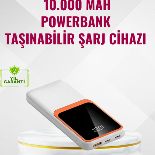 Powerbank 10000 mAh – Çift USB Çıkışlı
