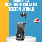 Dijital Ekranlı ve Hızlı Şarjlı Bluetooth 5.2 Makaralı Kulaklık