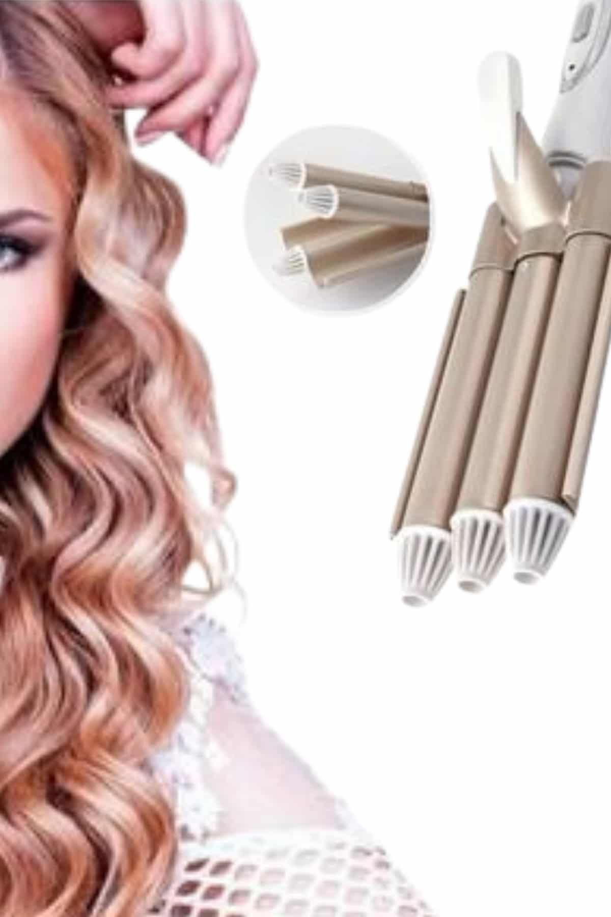 4 700x1050 Saç Şekillendirici Wag Maşa Üçlü Yüksek Isı Ayarlı Seramik Kaplama najmaddin.com saç tipinize en uygun ısıyı seçebilir; ister ipeksi hafif dalgalar ister belirgin ve kalıcı bukleler yaratabilirsiniz.