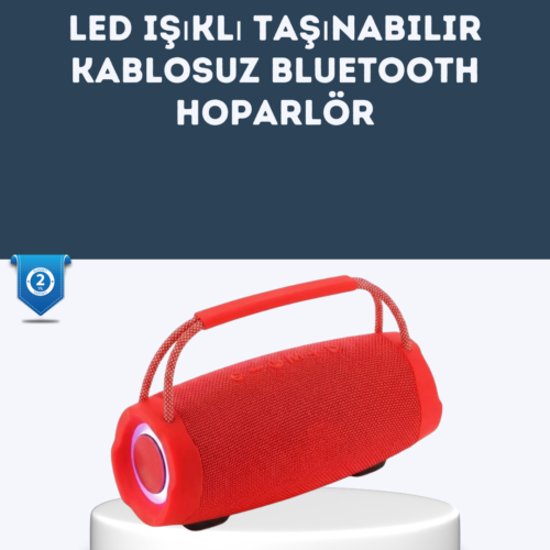 TF Kart ve AUX Destekli IPX6 Suya Dayanıklı Bluetooth Hoparlör