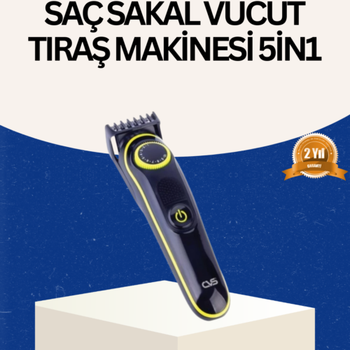 Şarjlı Sessiz Çalışan Saç ve Sakal Şekillendirici Profesyonel Erkek Tıraş Makinesi