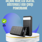 Tüm Cihazlarla Uyumlu 50.000 mAh Powerbank – Yüksek Kapasiteli