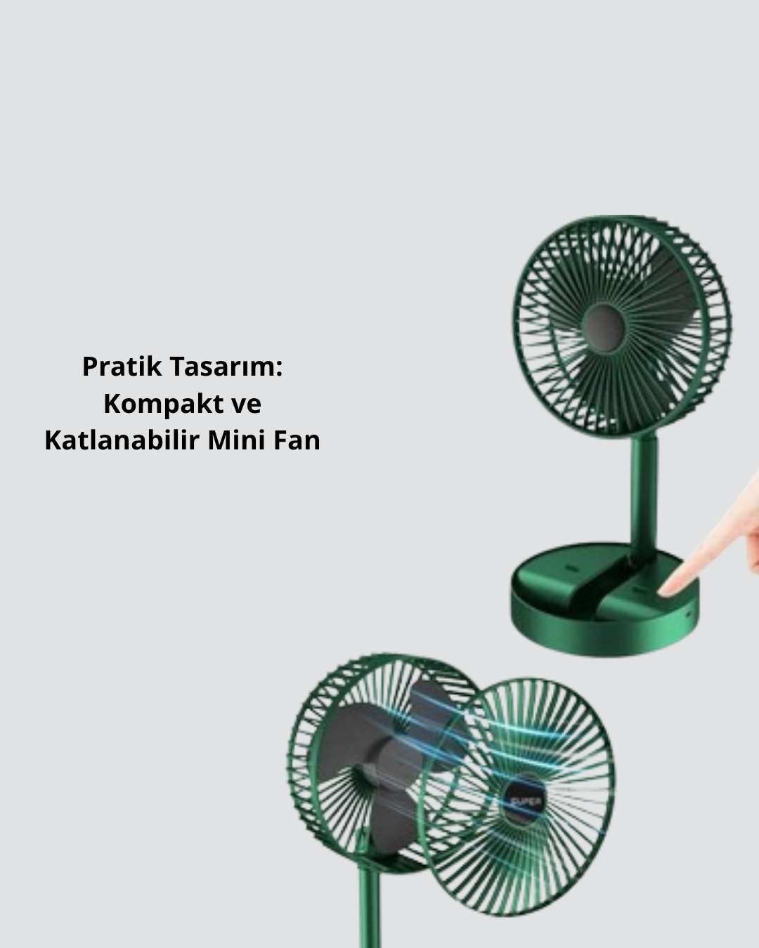 5 152 3 700x875 Şarjlı Katlanabilir Mini Fan – 3 Kademe Hız Ayarı, Taşınabilir Tasarım najmaddin.com Kompakt ve katlanabilir tasarımı