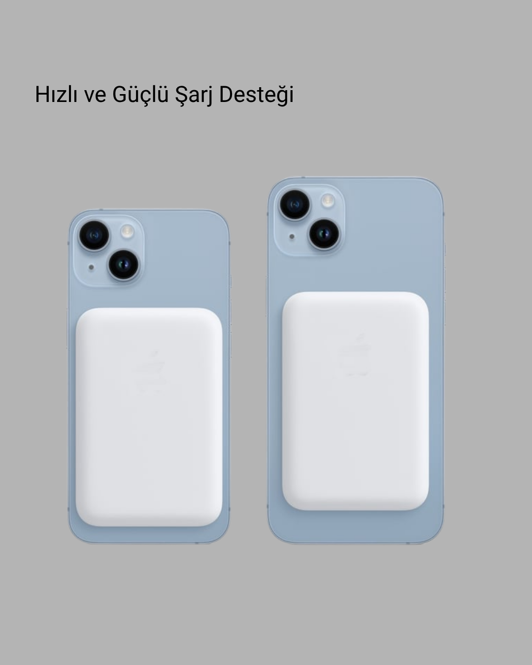 5 157 3 700x875 MagSafe 15W Kablosuz Hızlı Şarj, Lightning Girişli Taşınabilir Batarya najmaddin.com iPhone’un arkasına manyetik olarak tutunur ve yerinden oynamadan cihazınızı güvenle şarj eder. Kablolarla uğraşmadan