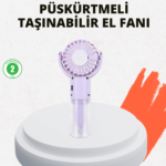 Sessiz Çalışan Şarjlı Su Buharlı Portatif Vantilatör