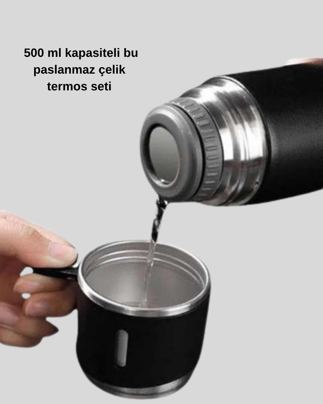 5 207 1 700x875 Paslanmaz Çelik 500 ml Termos Seti – 8 Saat Isı Koruma, Vakumlu, Sızdırmaz ve Taşınabilir najmaddin.com Gün boyu içeceklerinizi ideal sıcaklıkta tutmanın en pratik yolu: 500 ml Paslanmaz Çelik Termos Seti!