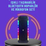 Ev ve Dış Mekan Kullanımına Uygun RGB Işıklı Hoparlör