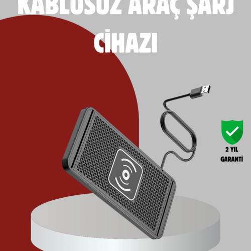 Hızlı Kablosuz Araç Şarj Cihazı – Manyetik Pad