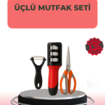 3 Parçalı Çok Fonksiyonlu Mutfak Makas Seti – Paslanmaz Çelik