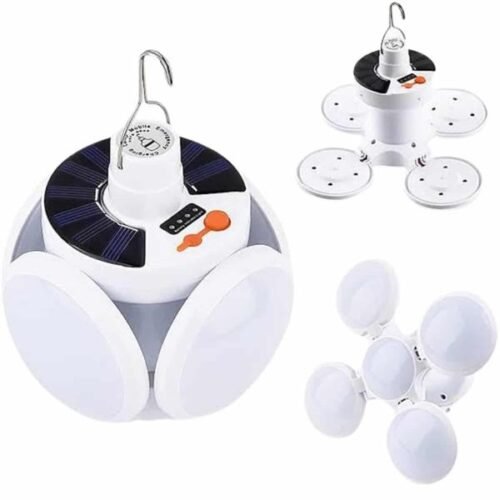 5 Kanatlı Bahçe Aydınlatma Led Askılı Solar Güneş Enerji Usb Sarjlı