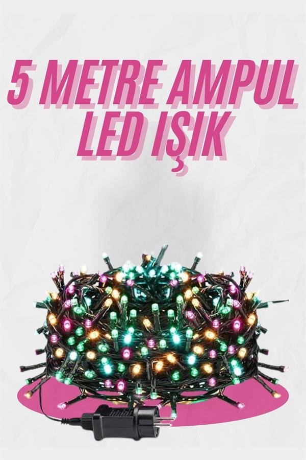 5 Metre Ampul Led Isik Renkli Rgb Cok 273e0 5 Metre Ampul LED Işık Renkli RGB Çok Renkli Led Aydınlatma najmaddin.com etkileyici ışık efektleri ve pratik fonksiyonları ile estetik bir aydınlatma çözümü sunar. Siyah kablo tasarımı