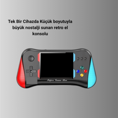 500 Retro Oyunlu Taşınabilir El Konsolu – X7M Modeli
