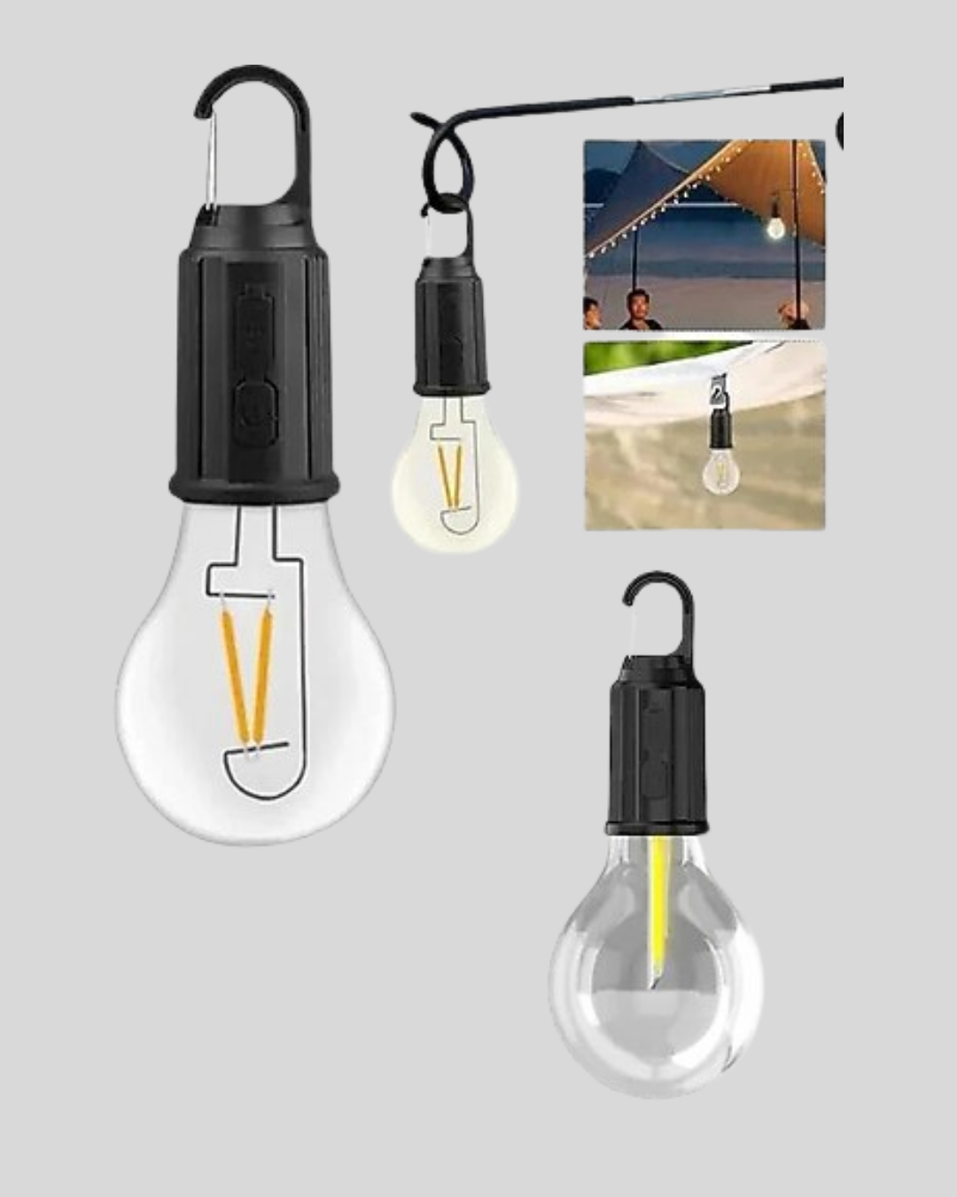 6 105 3 700x875 Şarjlı Kancalı LED Lamba – Kamp, Balkon ve Acil Durum Işığı najmaddin.com Type-C hızlı şarj desteğiyle