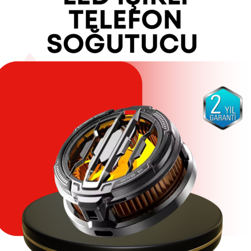RGB Işıklı Sessiz Fanlı Telefon Soğutucu