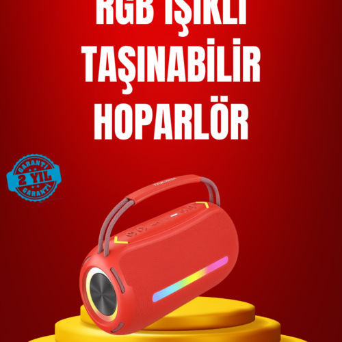 Suya Dayanıklı 20W RGB Hoparlör Bluetooth