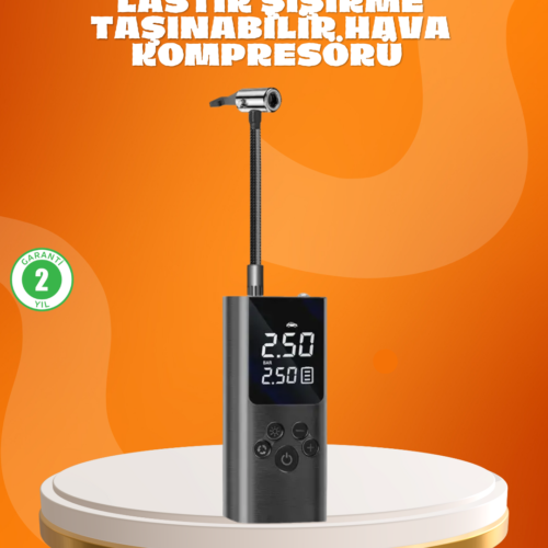 Çoklu Valf Adaptörlü Dijital Hava Pompası