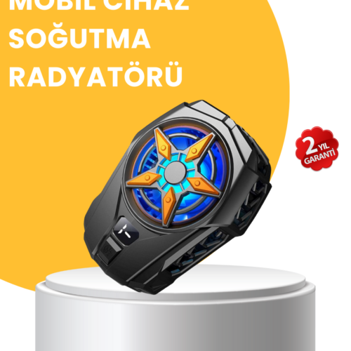 Dijital Göstergeli Evrensel Telefon Soğutma Fanı