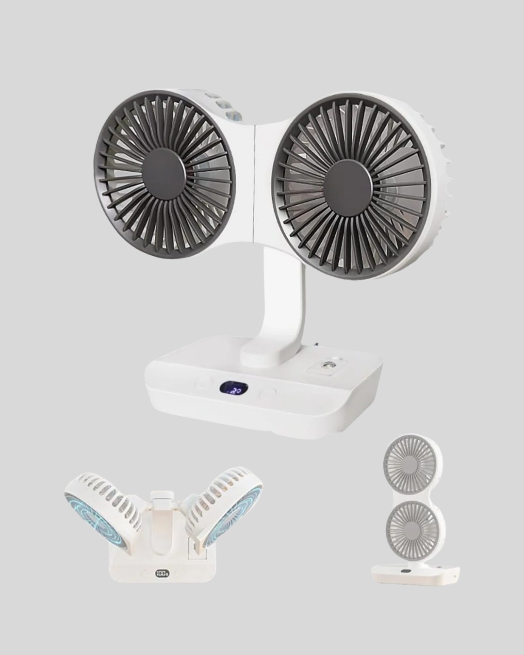 7 108 3 700x875 720° Döner Çift Taraflı Masaüstü Vantilatör – USB Şarjlı Sessiz Fan najmaddin.com güçlü hava akışı ve sessiz çalışma özelliğiyle dikkat çeker. USB şarj edilebilir yapısı sayesinde priz arama derdine son verir